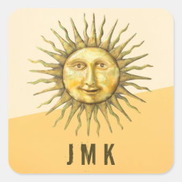 天太陽顔コロブロックモノグラム スクエアシール