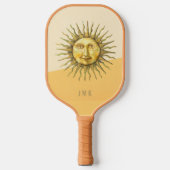 天太陽顔コロブロックモノグラム ピックルボールラケット (正面)