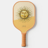 天太陽顔コロブロックモノグラム ピックルボールラケット (裏面)