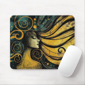 天女アールヌーボー#3 マウスパッド (マウス)