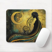 天女アールヌーボー#4 マウスパッド (マウス)