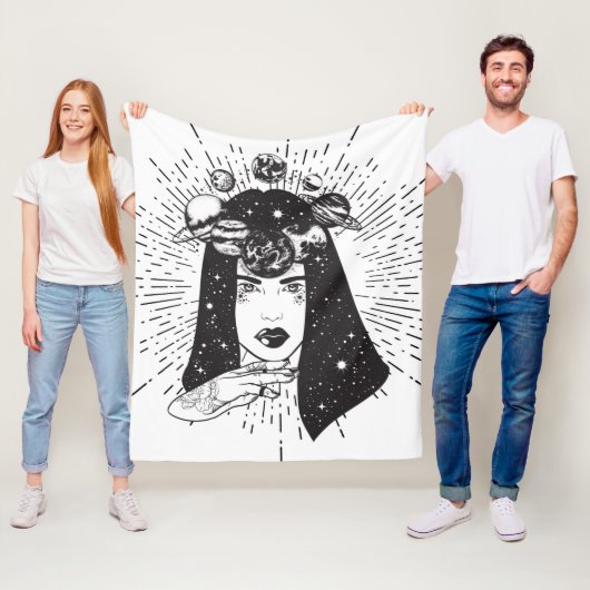 天女宇宙 フリースブランケット (インサイチュ)