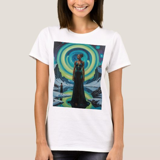 天女神コズミックドリームスケープ Tシャツ (正面)