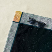 天女神メッセンジャーとタロットカード ビーチタオル (インサイチュ)