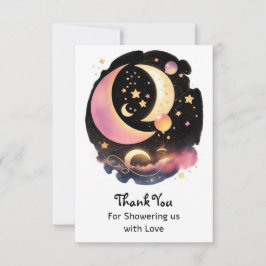 天女魅力的子の赤ちゃんシャワー サンキューカード