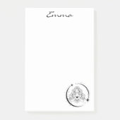 天女，月の星，ボホ，天文学エレガント ポストイット (正面)