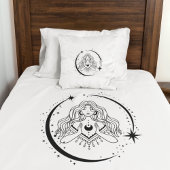 天女，月の星，ボホ，天文学エレガント 枕カバー