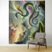 天威厳のある竜のファンタジー山脈 タペストリー (インサイチュ)