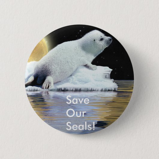 天子 缶バッジ (正面)