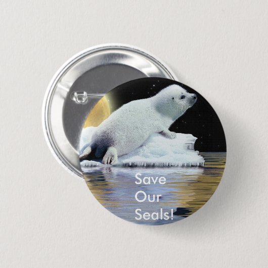 天子 缶バッジ (正面&裏面)