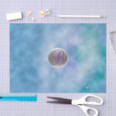 天宇宙スカイモノグラムレターイニシャル 薄葉紙 (クラフト)