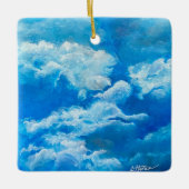 『天守神パーソナライズされた人』記念オーナメント セラミックオーナメント (正面)