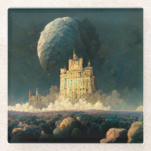 天守閣Sfファンタジー ガラスコースター (正面)