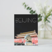 天安門門の獅子 ポストカード (スタンド正面)