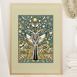 天寿の木：夢サイケデリックの風景 ポスター