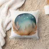 天巣の水カラー抽象芸術 クッション (ブランケット)