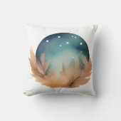 天巣の水カラー抽象芸術 クッション (正面)