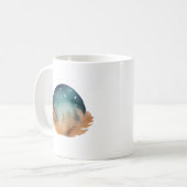 天巣の水カラー抽象芸術 コーヒーマグカップ (正面左)