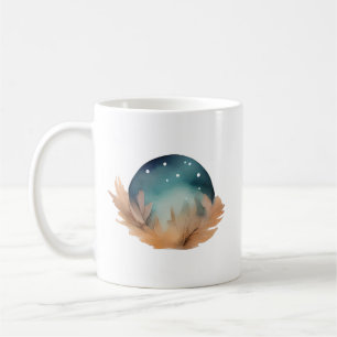 天巣の水カラー抽象芸術 コーヒーマグカップ