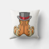 天帽子をかぶった紳士としてのタコ クッション (裏面)