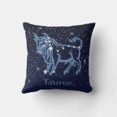 天座と〔占星術の〕十二宮図の星座 クッション (裏面)