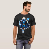 天弧の騎士 - 青いエネルギーの昇華 Tシャツ (正面フル)
