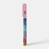 天彩虹弧: 虹色ユニコーンの輝き iPhoneケース (左側面)