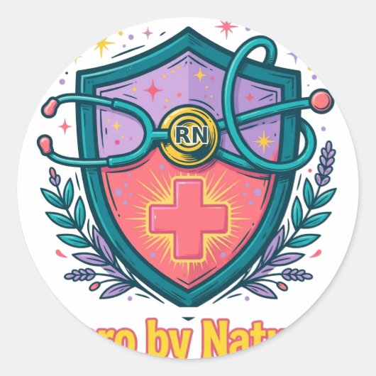 天性のヒーロー RN ステッカー (正面)