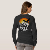 天性の自由鷲ロンT Tシャツ (裏面フル)