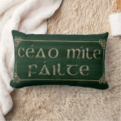 天恵の枕CeadのアイルランドのマイルFailte ランバークッション (ブランケット)
