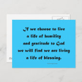 天恵の生命住んでいます ポストカード (正面/裏面)