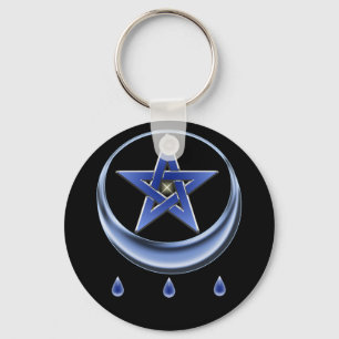 天恵の記号及び五芒星Keychain キーホルダー
