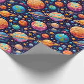 天惑星と星 ラッピングペーパー (角)