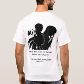 天才および精神異常のAunのワイシャツ Tシャツ (裏面)