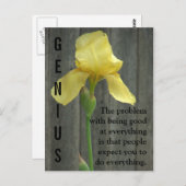 天才とは懸命 ポストカード (正面/裏面)