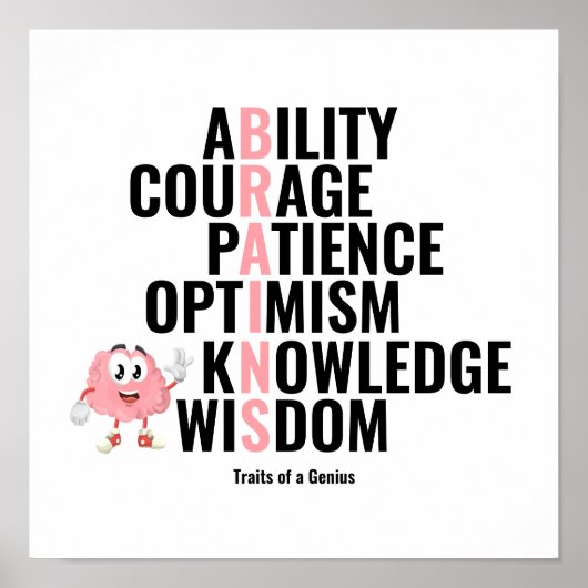 天才とは ポスター (正面)