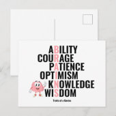 天才とは ポストカード (正面/裏面)