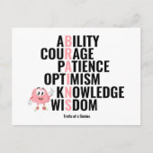 天才とは ポストカード (正面)