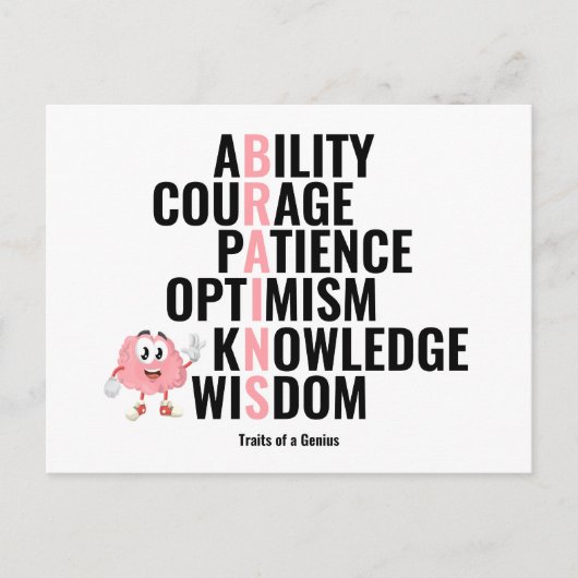 天才とは ポストカード (正面)