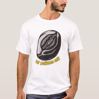 天才のためのコーヒー メンズTシャツ Tシャツ
