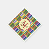 天才のための図書館。優秀な学生向けの本 スタンダードカクテルナプキン (角)