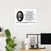 天才の作品すべてにおいて私たち自身が拒否した考え ポスター (ホームオフィス)