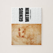 天才の内の(レオナルド・ダ・ヴィンチの自画像) ジグソーパズル (縦)