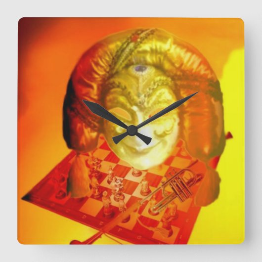 『天才の壁時計』 スクエア壁時計 (正面)