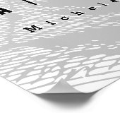 天才は永遠の忍耐である |ミケランジェロ引用文 ポスター (角)