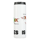 天才は私の遺伝子のDNA複製ユーモアにある タンブラー (裏面)