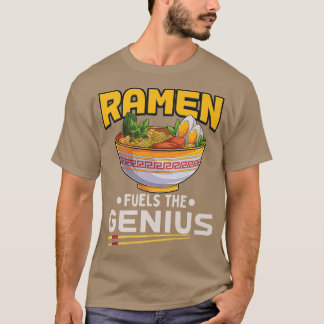 天才アニメラーメン愛おもしろい好者を燃やすラーメン Tシャツ