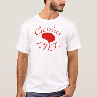天才エンターテイメントの赤のロゴ Tシャツ