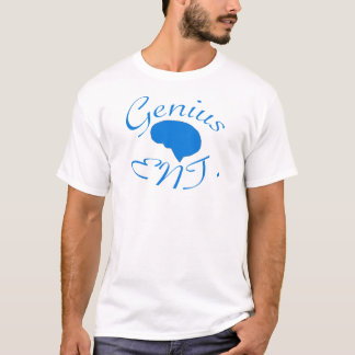 天才エンターテイメントの青のロゴ Tシャツ
