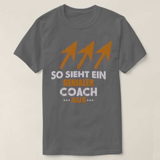 天才コーチのスイミングスポーツギフトに見える Tシャツ (デザイン正面)